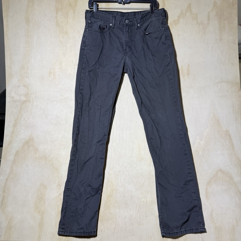 Levi’s 514 Men’s Jeans 32x34 Gray Straight Fit 100% Cotton Denim Pants